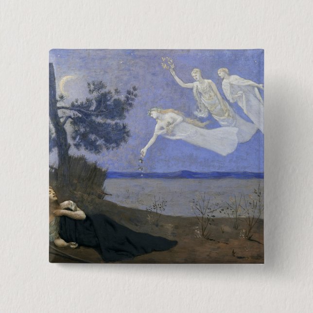 The Dream 2 Inch Square Button (Front)