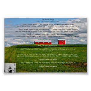The Dream Again - Lyric Photo Print