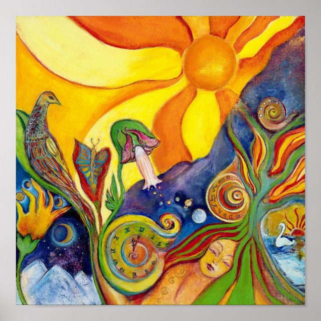 The Dream Fantasy Modern Folk Art Alice Wonderland Poster (Front)