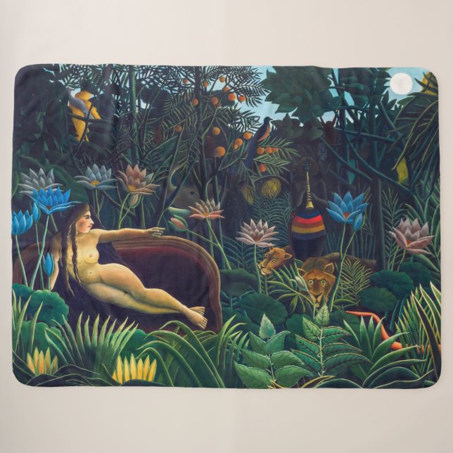 The Dream | Henri Rousseau | Sherpa Blanket (Front (Horizontal))
