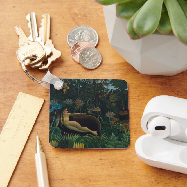 The Dream (Le Reve Exotique) by Henri Rousseau Keychain (Desk)