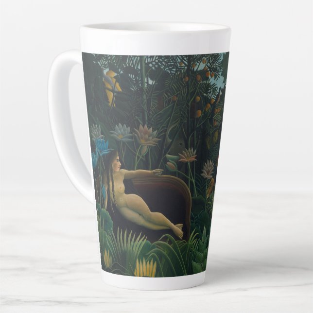 The Dream (Le Reve Exotique) by Henri Rousseau Latte Mug (Left Angle)