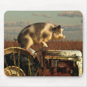 The Dream of a Pig Mouse Pad