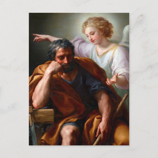 The Dream of St. Joseph by Mengs (1774) Postcard (Front)