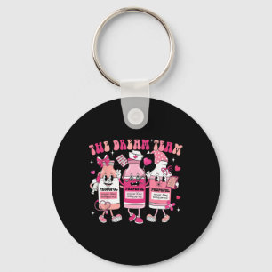 The Dream Team Retro Groovy Nurse Medical Nursing Keychain