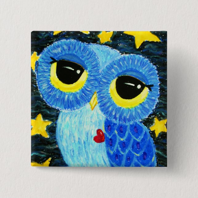 The Dreamer 2 Inch Square Button (Front)