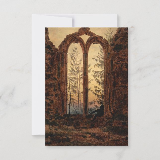 The Dreamer (by Caspar David Friedrich) Card (Front)