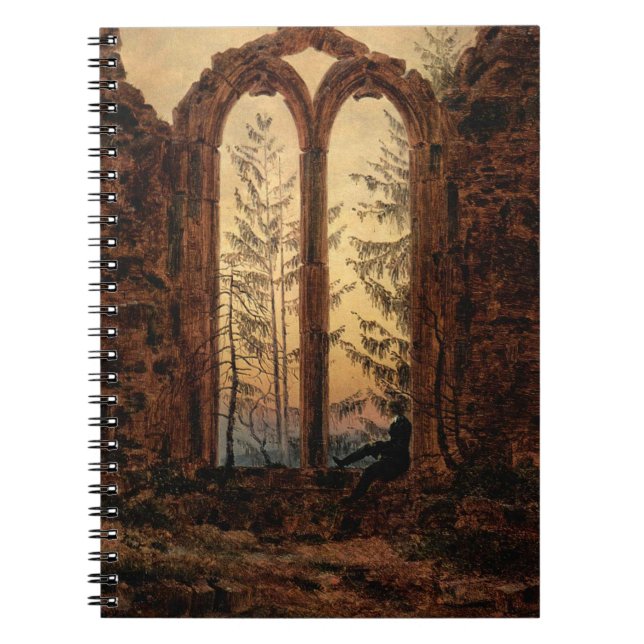 The Dreamer (by Caspar David Friedrich) Notebook (Front)