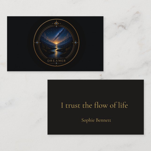 The Dreamer Pisces Personalized Archetype Business Card (Front/Back)