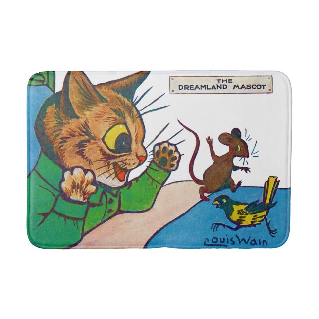 The Dreamland Mascot, Louis Wain Bath Mat (Front)