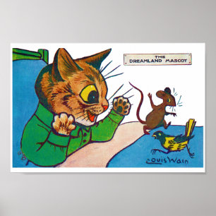 The Dreamland Mascot, Louis Wain Poster