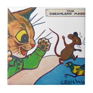 The Dreamland Mascot, Louis Wain Tile