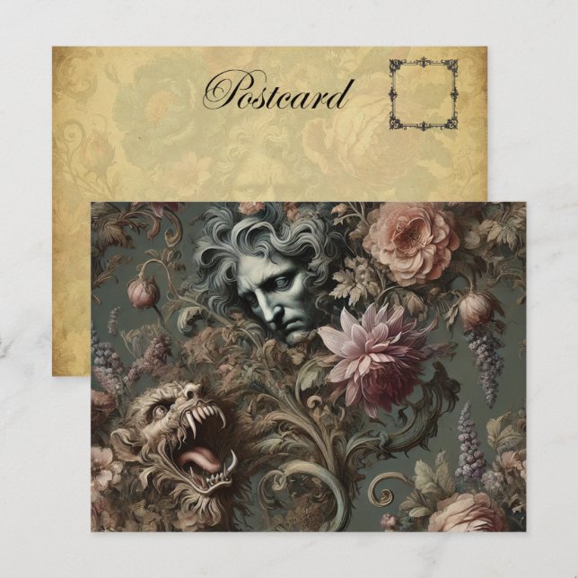 The Driftkeeper’s Paradox – Gothic Mythic  Holiday Postcard (Front/Back)