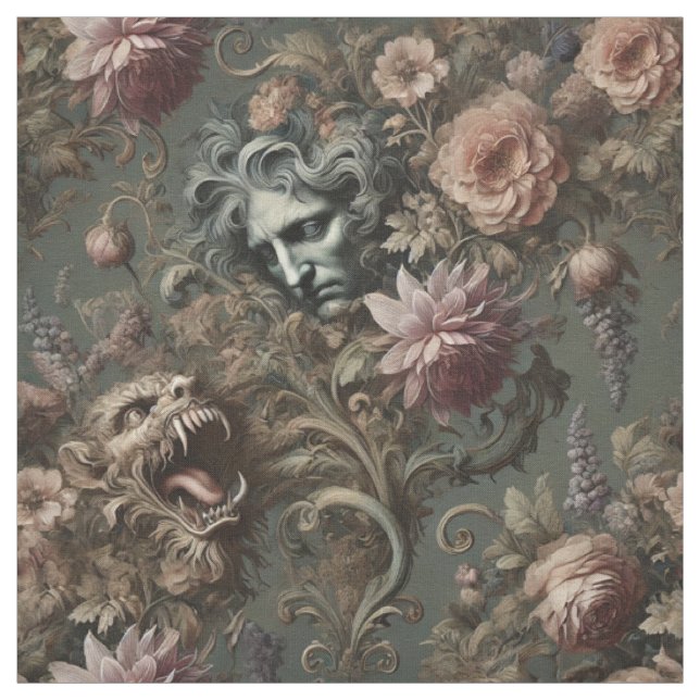 The Driftkeeper’s Paradox – Gothic Statement Tile Fabric (Swatch)