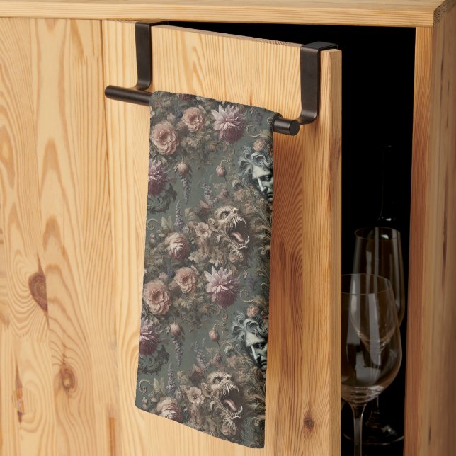 The Driftkeeper’s Paradox – Gothic Victorian Kitchen Towel (Thirds Fold)