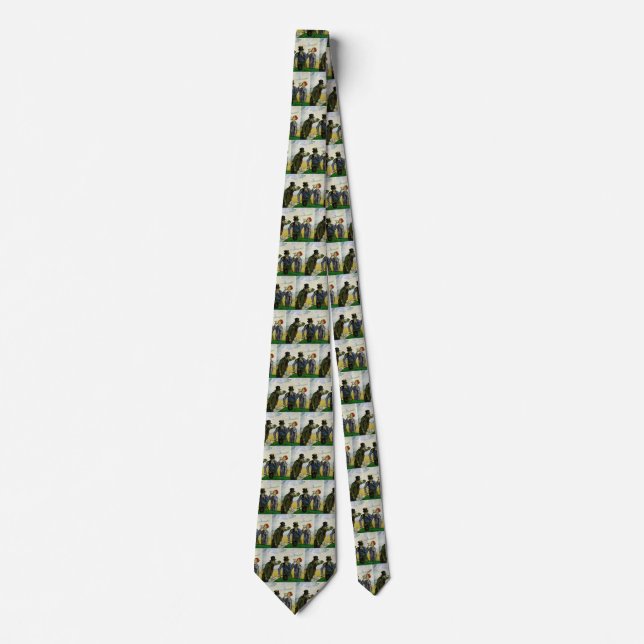The Drinkers by Vincent van Gogh Tie (Front)