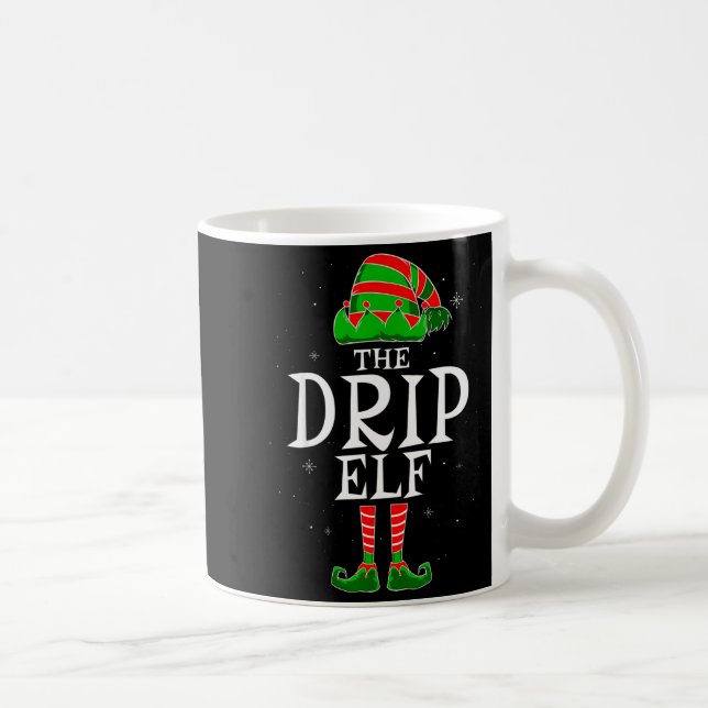 The Drip Elf Group Matching Family Christmas Swag  Coffee Mug (Right)