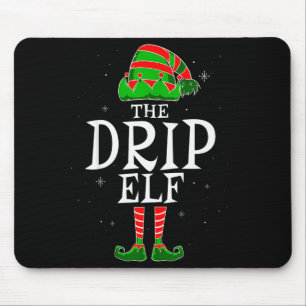The Drip Elf Group Matching Family Christmas Swag Mouse Pad