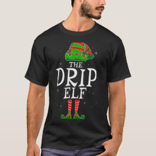 The Drip Elf Group Matching Family Christmas Swag  T-Shirt