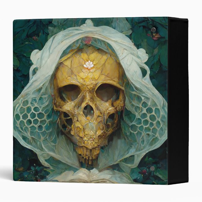 The Drone Bee Skull Fantasy Sci-Fi Binder (Back/Spine)