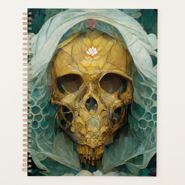 The Drone Bee Skull Fantasy Sci-Fi Planner (Front)