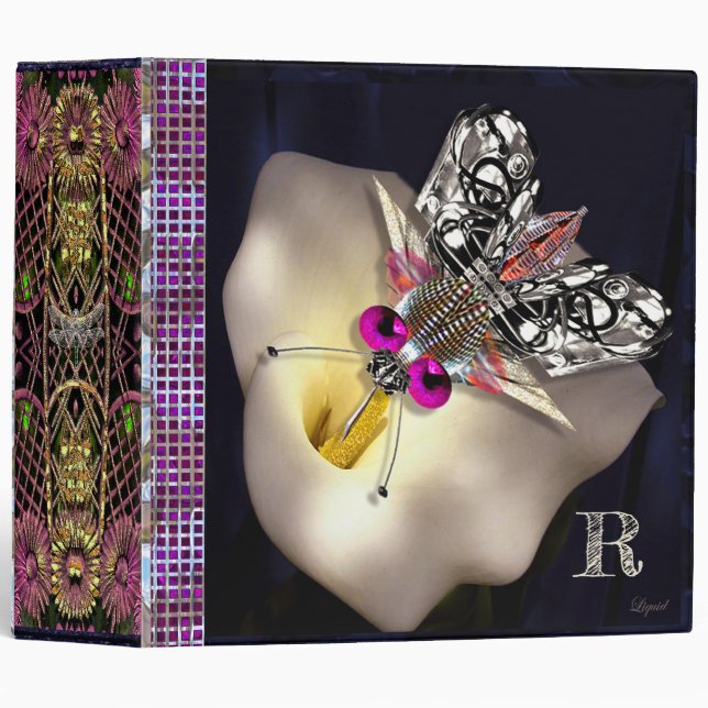 The Drone Cybernetic Insect Monogram Binder (Front/Spine)