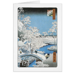 The Drum Bridge, Hiroshige, 1856-58