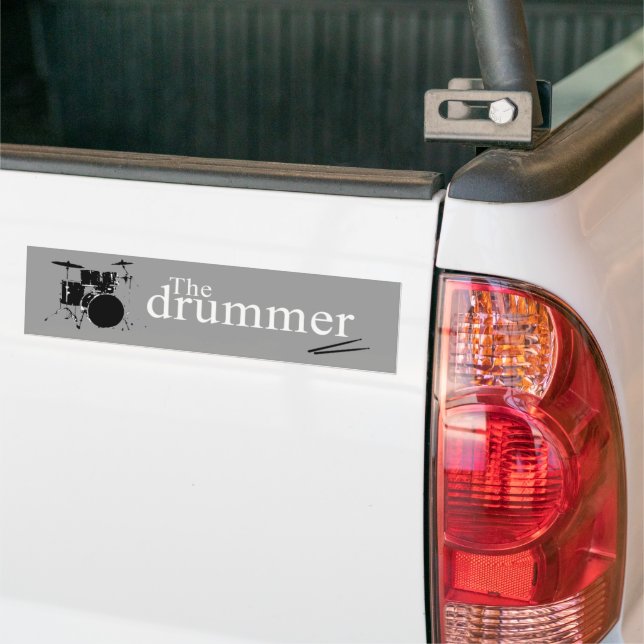 The drummer bumper sticker (On Truck)