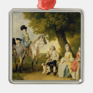The Drummond Family, c.1769 (oil on canvas) Metal Ornament