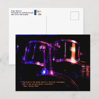The Drums do the Talking Postcard