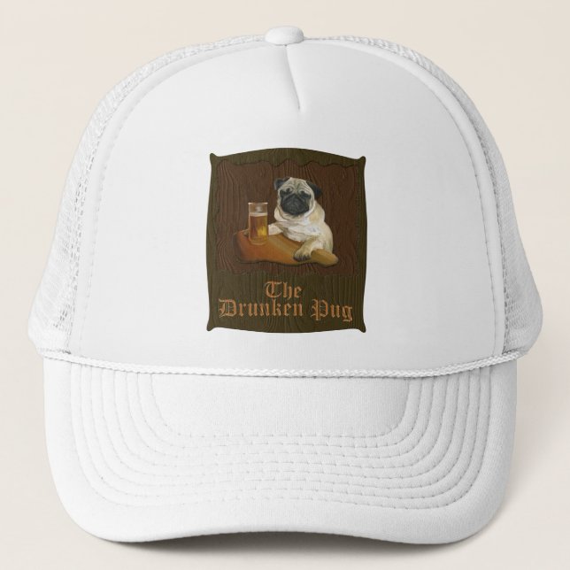 The Drunken Pug logo Hat (Front)