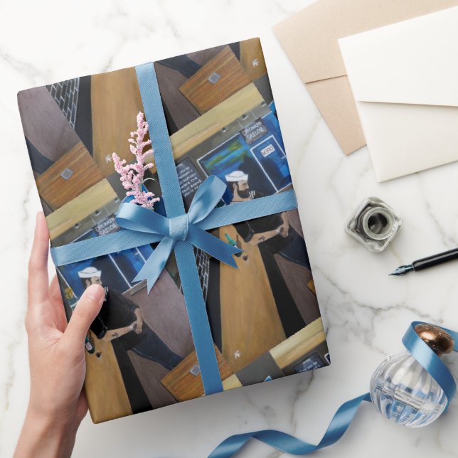 The Drunken Sailor Painting by Alfred Fox Wrapping Paper (Gifting)
