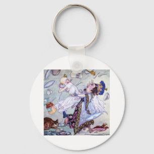 The Duchess and the Pig Baby in Wonderland Keychain