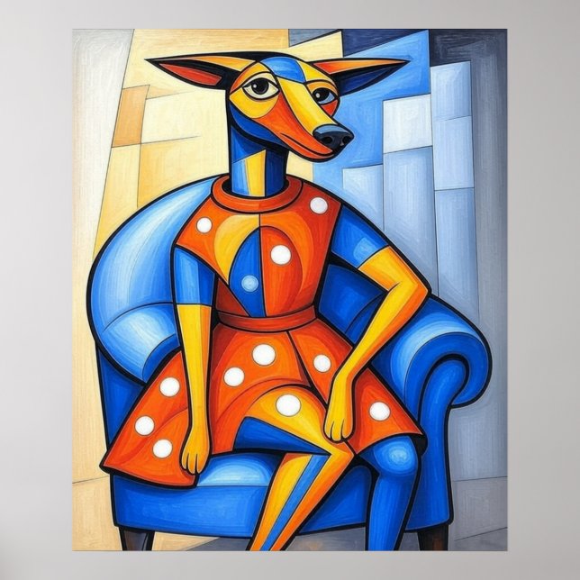 The Duchess sits in her blue chair Poster (Front)