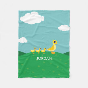 The Duck Family Fleece Blanket