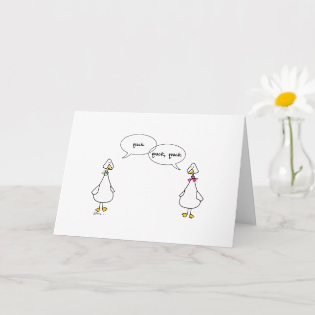 The Duck Sisters Greeting Card (Small Plant)