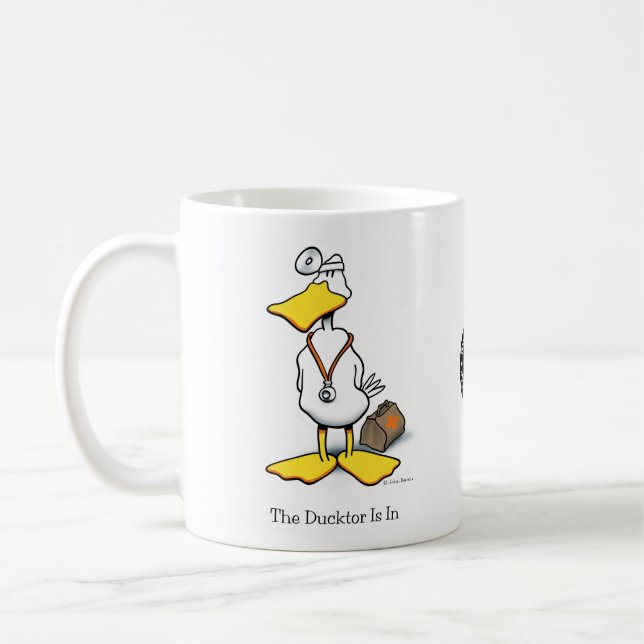 The Ducktor Is In Coffee Mug (Left)