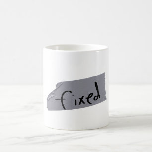 The duct tape fix coffee mug