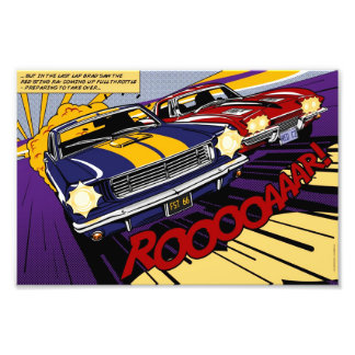 The Duel: Mustang vs. Corvette Photo Print