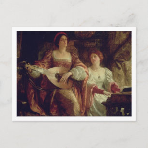 The Duet (oil on canvas) Postcard