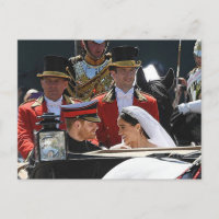 The Duke and Duchess of Sussex carriage close up