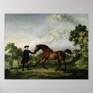 The Duke of Ancaster's bay stallion "Blank" Poster