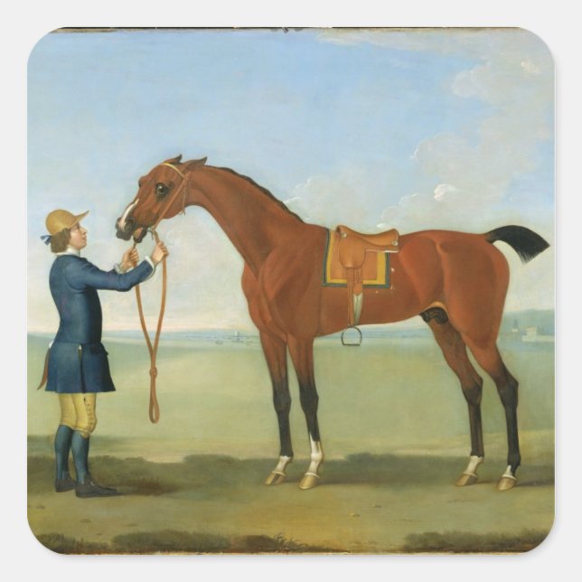 The Duke of Devonshire's Flying Childers, 1742 (oi Square Sticker (Front)
