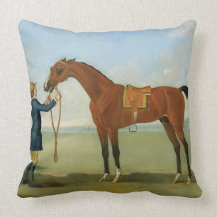 The Duke of Devonshire's Flying Childers, 1742 (oi Throw Pillow