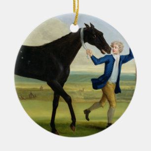 The Duke of Rutland's 'Bonny Black', c.1720 (oil o Ceramic Ornament