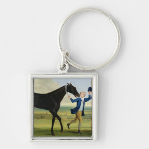 The Duke of Rutland's 'Bonny Black', c.1720 (oil o Keychain