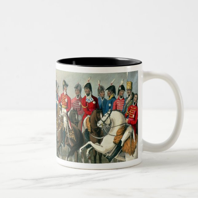 The Duke of Wellington and his Staff Crossing the Two-Tone Coffee Mug (Right)