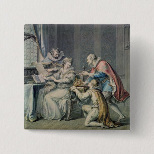 The Dukes of Northumberland And Suffolk 2 Inch Square Button