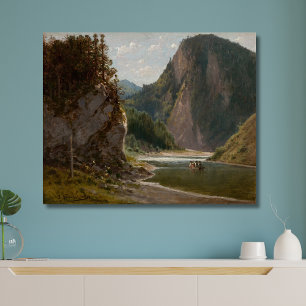 The Dunajec River in the Pieniny Mountains Canvas Print