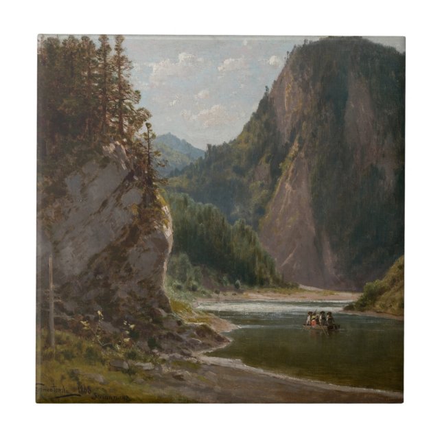 The Dunajec River in the Pieniny Mountains Tile (Front)